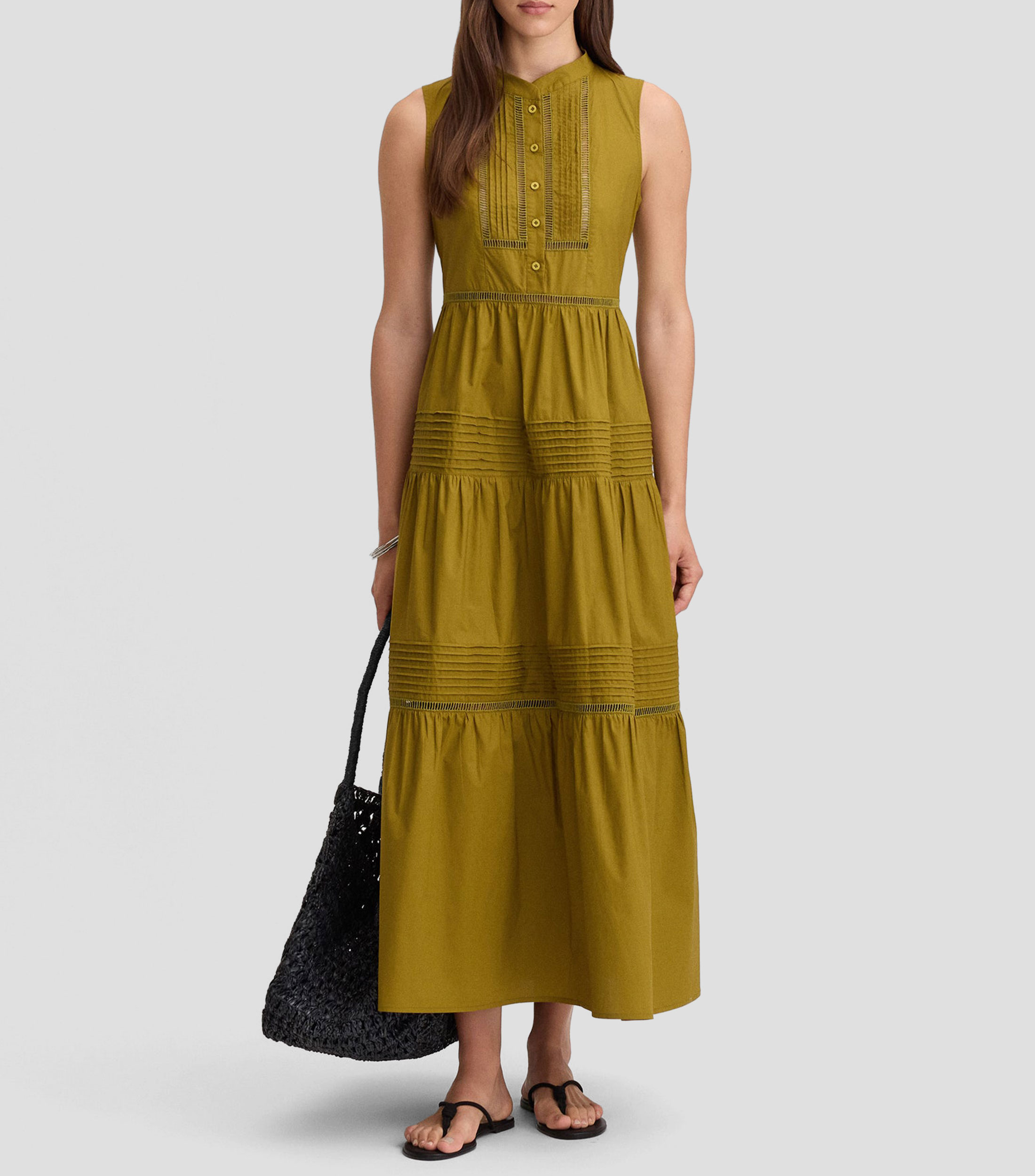 Vestido midi fantasía Mujer
